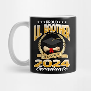 Proud Lil Brother Of A Class Of 2024 Graduate Mug